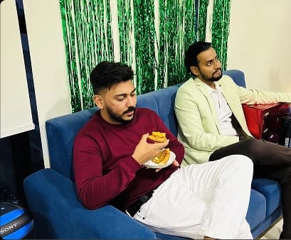 Team members relaxing